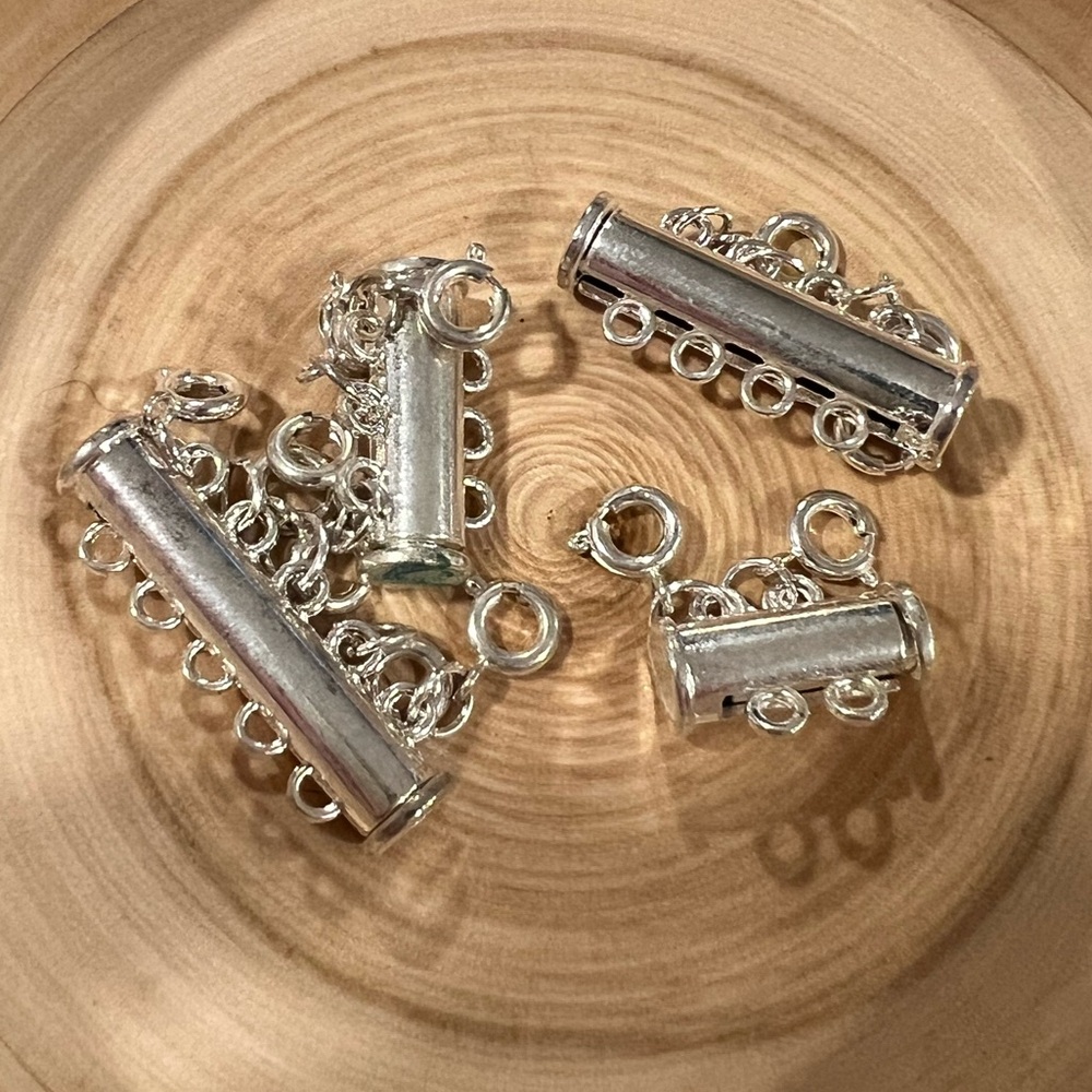 Silver Necklace Combo Clasps
